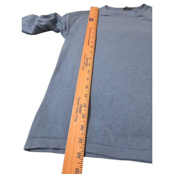 J. McLaughlin Jamey Pullover Sweater S Powder Blue Lightweight Knit E9.1 - Picture 5 of 10